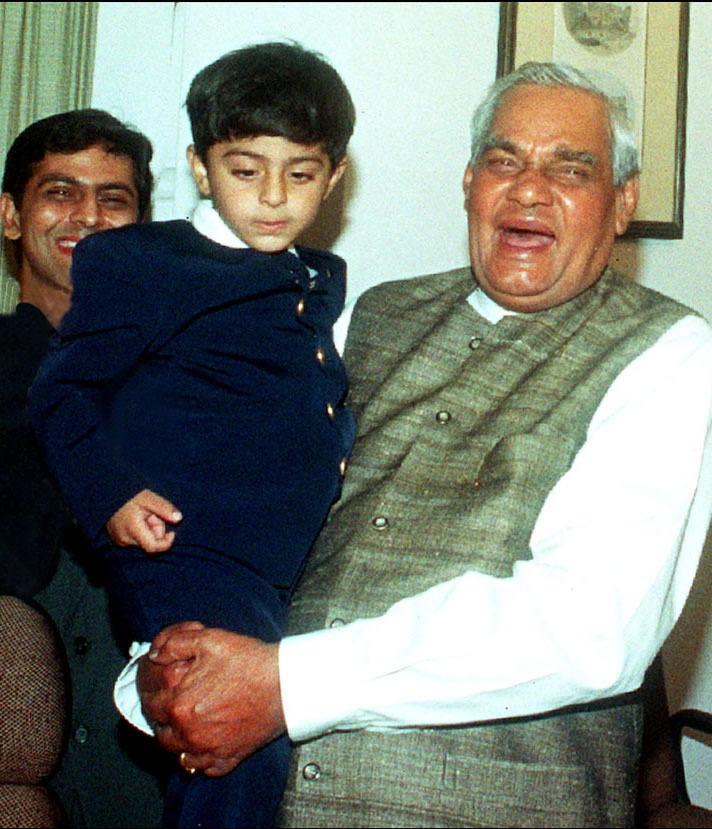 Ajay with Indian PM Shri Atal Bihari Vajpeeyi